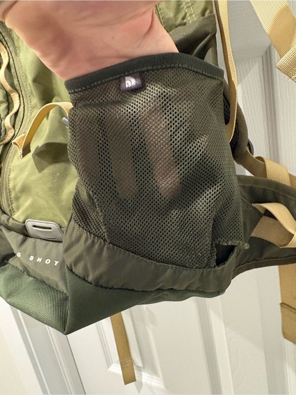 The North Face Big Shot Olive Green Men's Backpack with Tan Accents - Picture 5 of 11